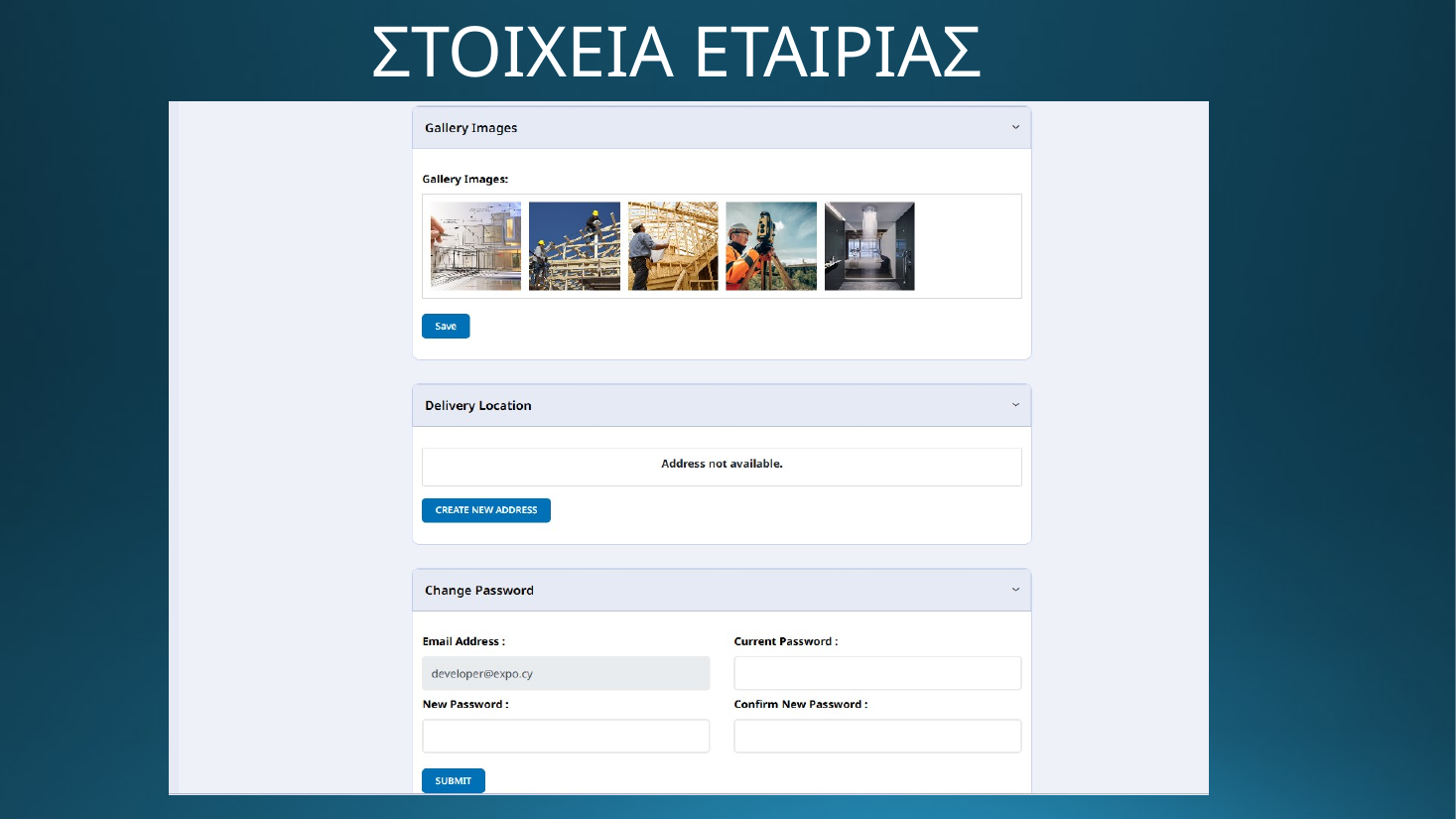 DOMO EXPO - Στοιχεία εταιρείας