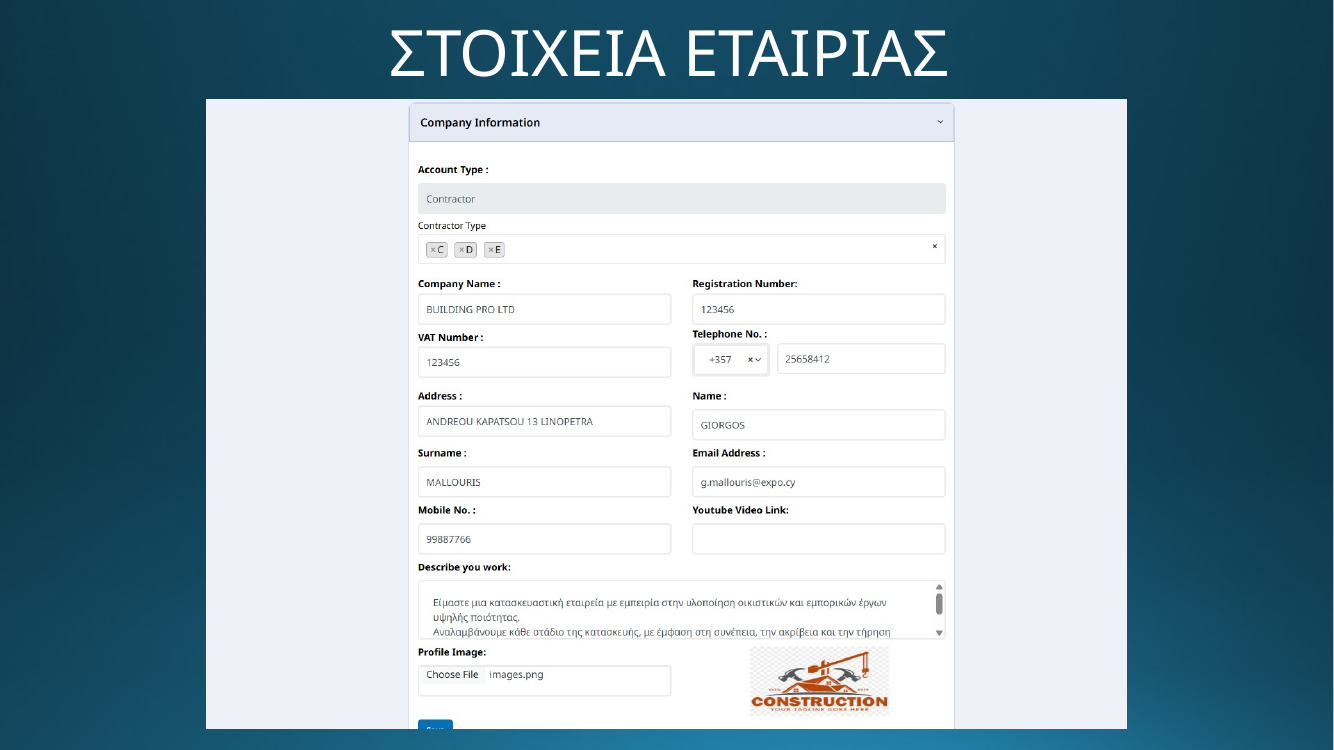 DOMO EXPO - Στοιχεία εταιρείας