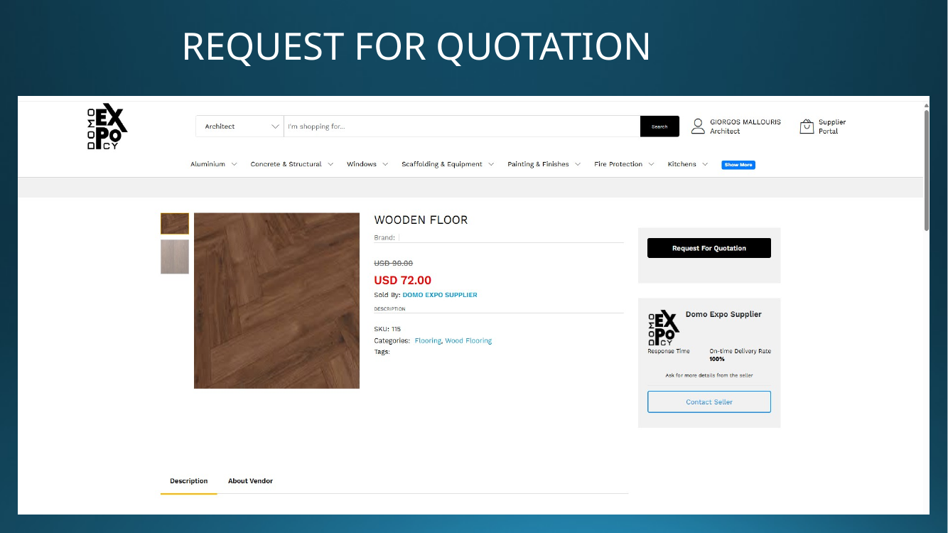 DOMO EXPO - Request for quotation